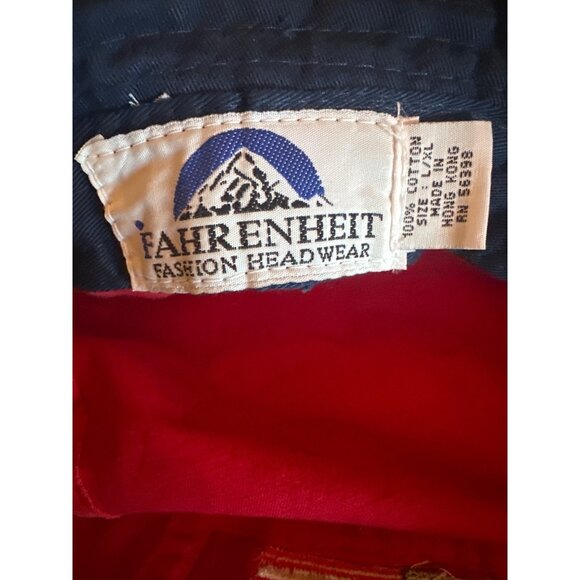 Fahrenheit Fashion Headwear Red Bucket Hat L/XL Cotton Providence RI Embroidered - Picture 5 of 6
